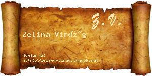 Zelina Virág névjegykártya